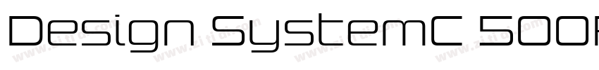 Design SystemC 500R字体转换